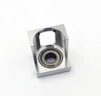 Third Motor Shaft Bearing Mount (Silver anodized)(for 8mm shaft)