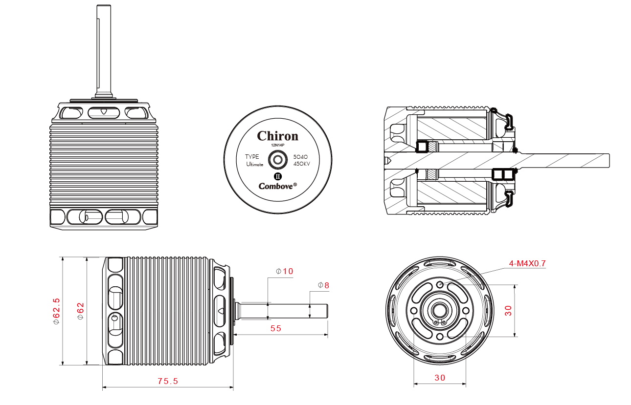 combove 5040-450kv